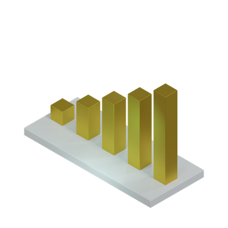 Balkendiagramm  3D Icon