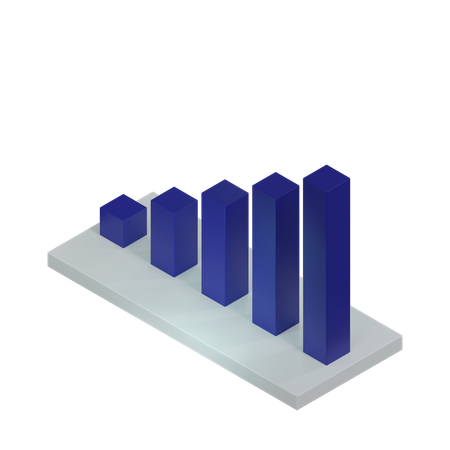 Balkendiagramm  3D Icon