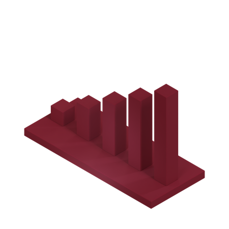 Balkendiagramm  3D Icon