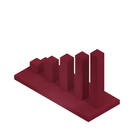 Balkendiagramm  3D Icon