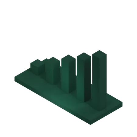 Balkendiagramm  3D Icon