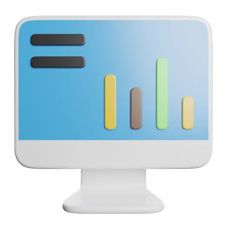 Balkendiagramm  3D Icon