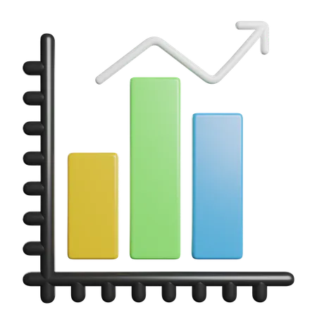 Balkendiagramm  3D Icon