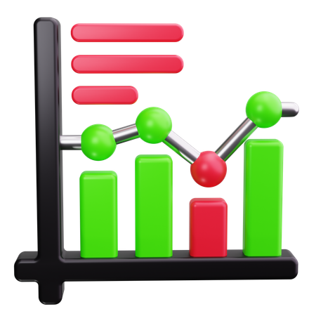 Balkendiagramm  3D Icon