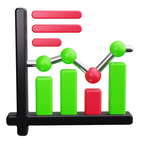 Balkendiagramm  3D Icon