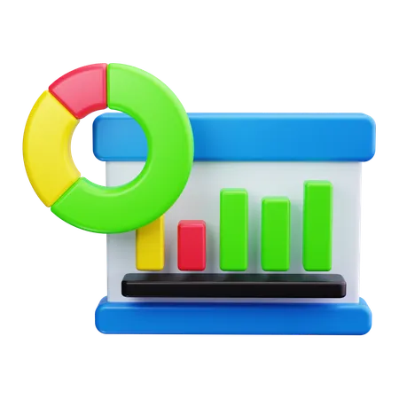 Balkendiagramm  3D Icon