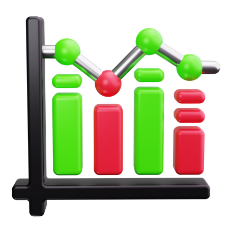 Balkendiagramm  3D Icon