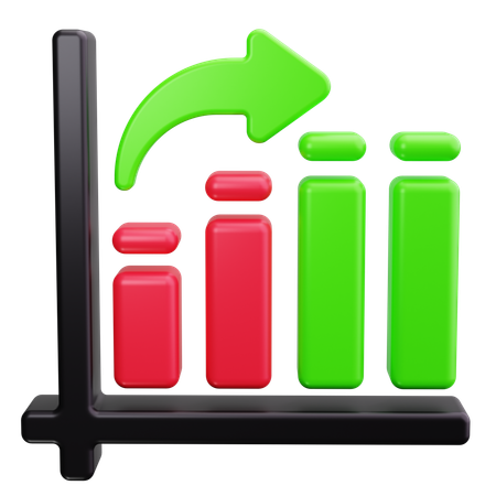 Balkendiagramm  3D Icon