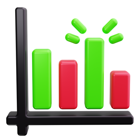 Balkendiagramm  3D Icon