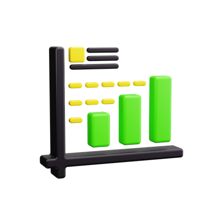 Balkendiagramm  3D Icon