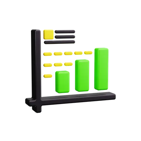Balkendiagramm  3D Icon