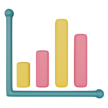 Balkendiagramm  3D Illustration