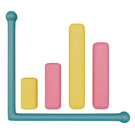 Balkendiagramm  3D Illustration