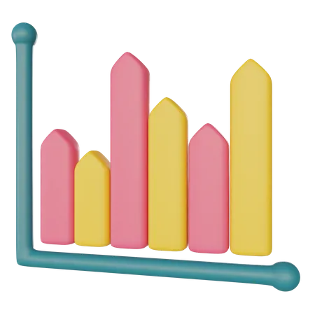 Balkendiagramm  3D Illustration