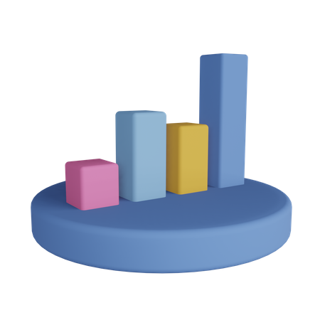 Balkendiagramm  3D Illustration