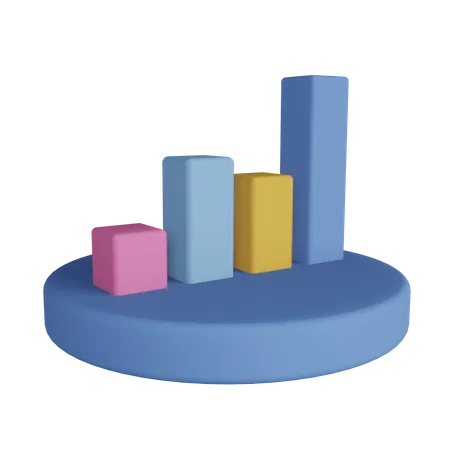 Balkendiagramm  3D Illustration