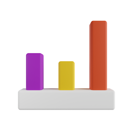 Balkendiagramm  3D Illustration