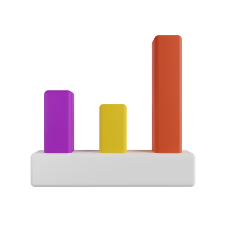 Balkendiagramm  3D Illustration