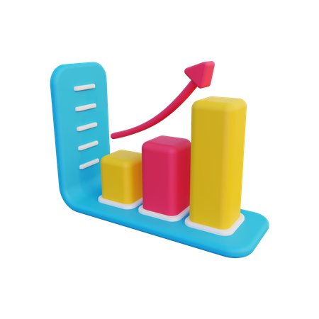 Balkendiagramm  3D Illustration