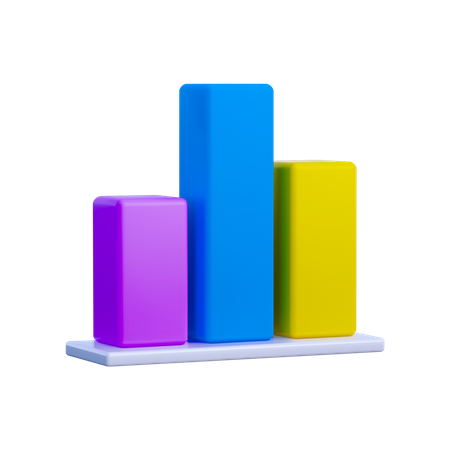 Balkendiagramm  3D Illustration