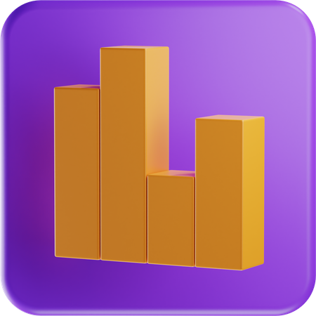 Balkendiagramm  3D Illustration