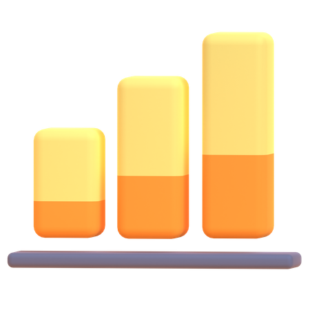 Balkendiagramm  3D Illustration