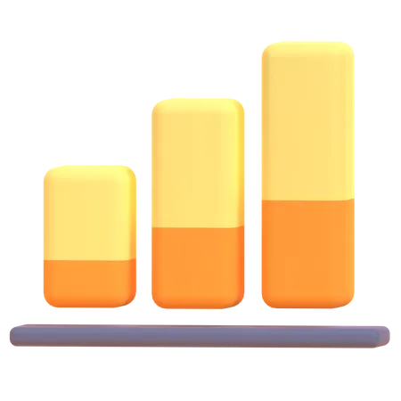 Balkendiagramm  3D Illustration