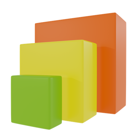 Balkendiagramm  3D Icon