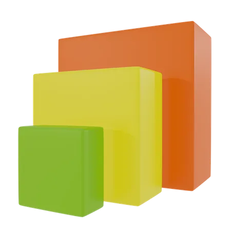 Balkendiagramm  3D Icon