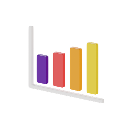 Balkendiagramm  3D Icon