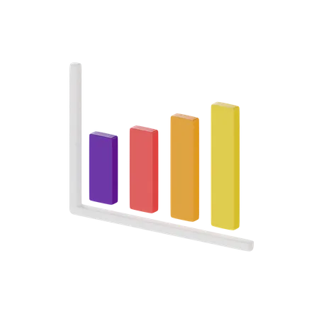 Balkendiagramm  3D Icon