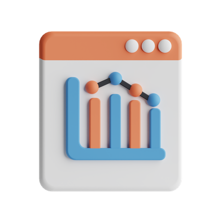 Balkendiagramm  3D Icon