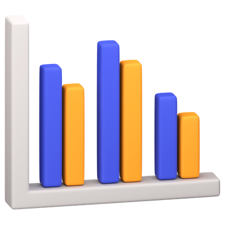 Balkendiagramm  3D Icon