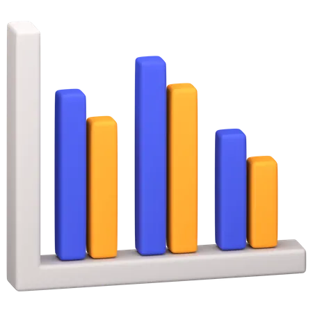 Balkendiagramm  3D Icon