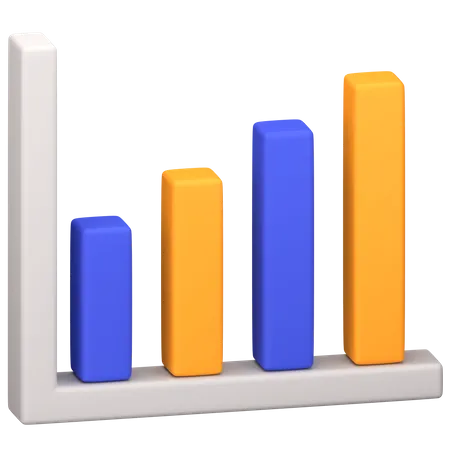 Balkendiagramm  3D Icon