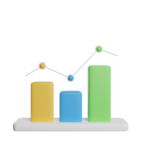 Balkendiagramm  3D Icon