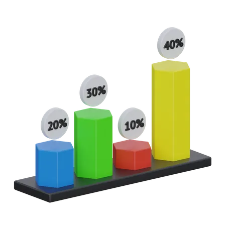 Balkendiagramm  3D Icon