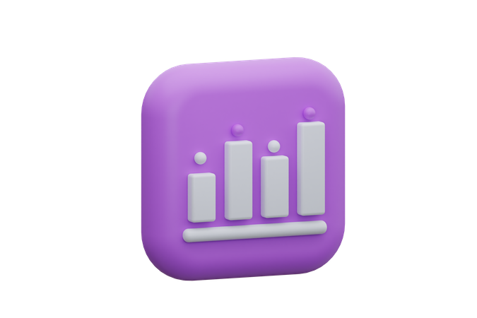 Balkendiagramm  3D Icon