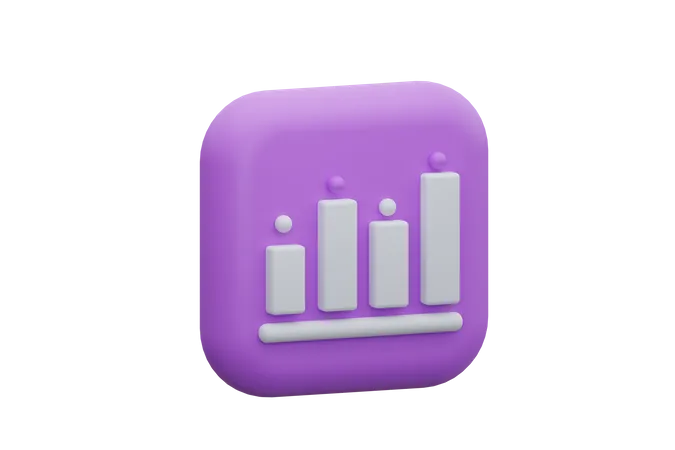 Balkendiagramm  3D Icon