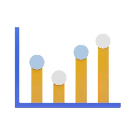 Balkendiagramm  3D Icon