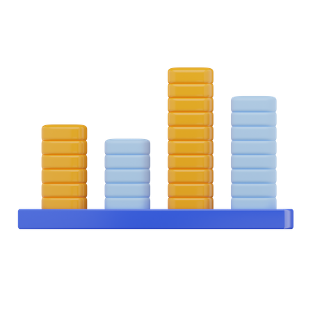 Balkendiagramm  3D Icon