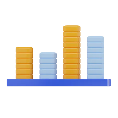 Balkendiagramm  3D Icon