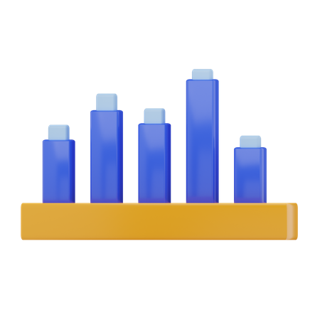 Balkendiagramm  3D Icon