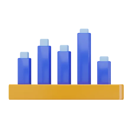 Balkendiagramm  3D Icon