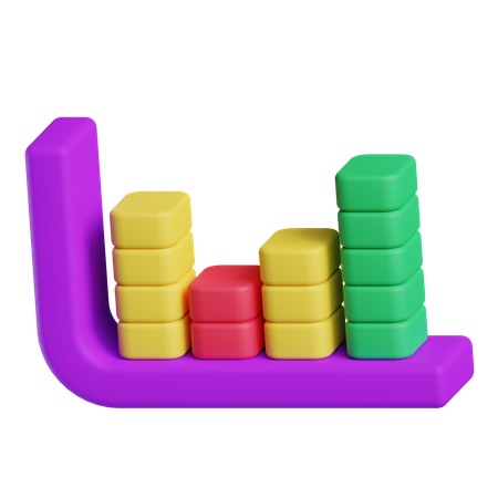 Balkendiagramm  3D Icon