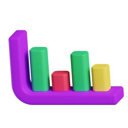 Balkendiagramm  3D Icon