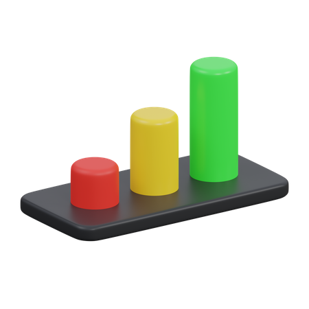 Balkendiagramm  3D Icon