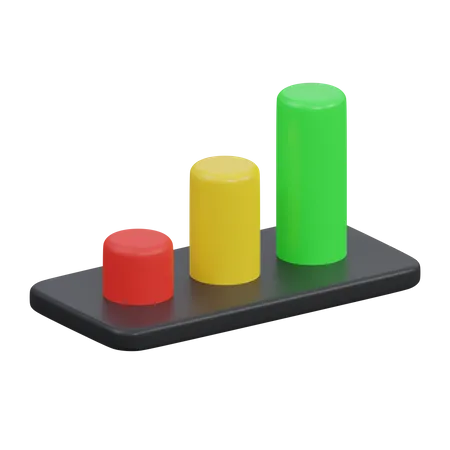 Balkendiagramm  3D Icon