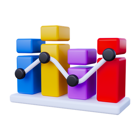 Balkendiagramm  3D Icon