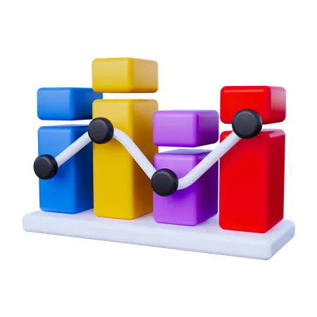 Balkendiagramm  3D Icon